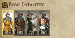 COUNTY OF FLANDERS KINGDOMS 1212AD BOW INFANTRY IMAGE