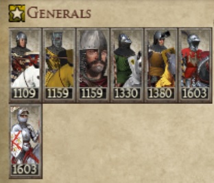 COUNTY OF FLANDERS KINGDOMS 1212AD GENERALS IMAGE