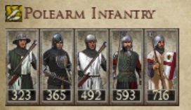 COUNTY OF FLANDERS KINGDOMS 1212AD POLE INFANTRY IMAGE