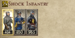 COUNTY OF TOULOSE KINGDOMS 1212AD SHOCK INFANTRY IMAGE