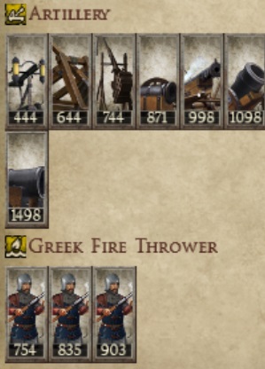 EMPIRE OF EPIRUS KINGDOMS 1212AD NEW UNIT ARTILLERY IMAGE